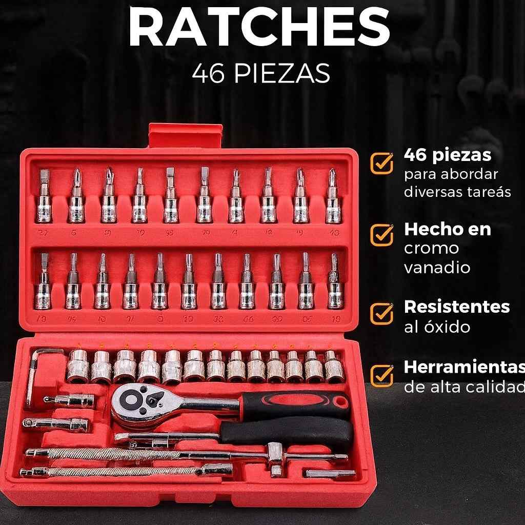SUPER COMBO DESTORNILLADOR ELECTRICO Y RATCHES