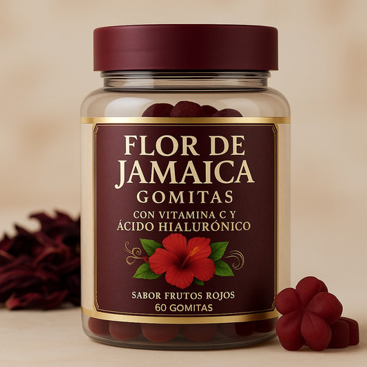 Gomitas Flor de Jamaica + Vitamina C + Ácido Hialurónico