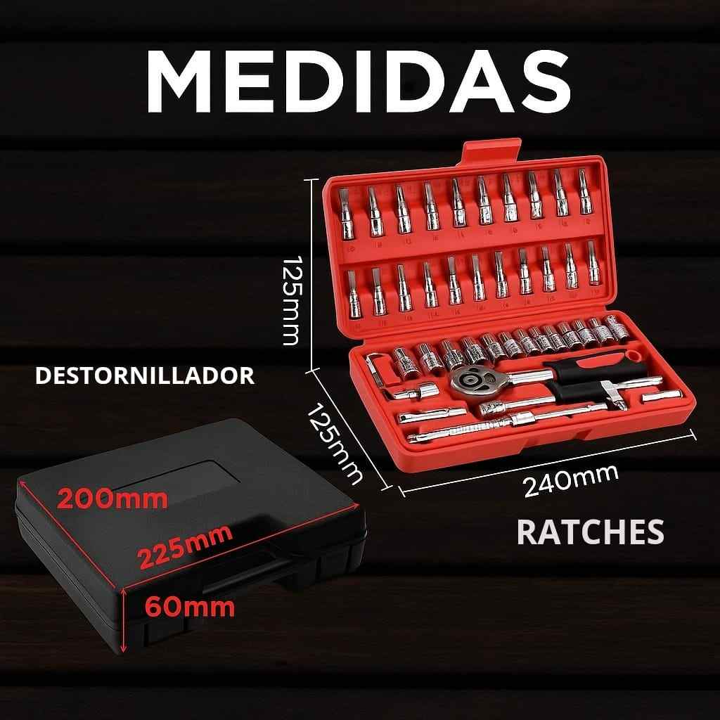 SUPER COMBO DESTORNILLADOR ELECTRICO Y RATCHES