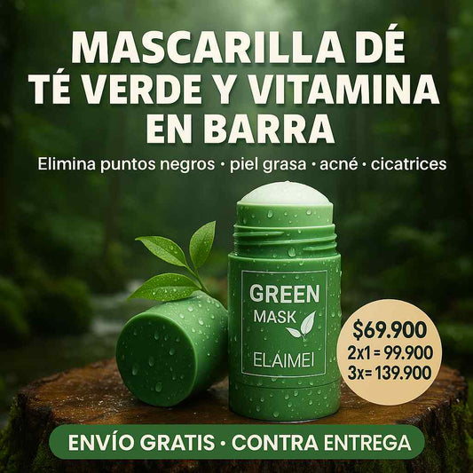 MASCARILLA EN BARRA DE TE VERDE